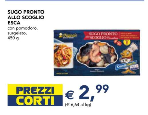 SUGO PRONTO ALLO SCOGLIO ESCA