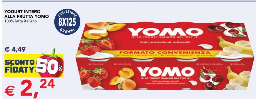 Yogurt Intero alla Frutta Yomo
