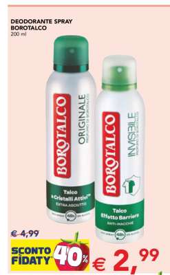 Deodorante spray Borotalco