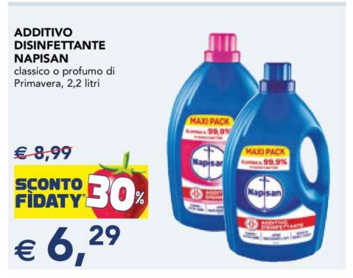 Additivo Disinfettante Napisan
