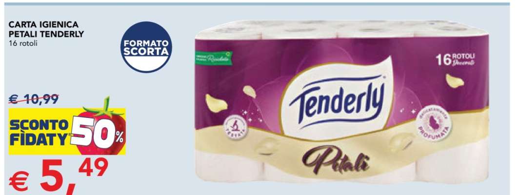 Carta Igienica Petali Tenderly
