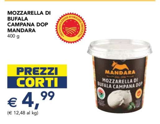 Mozzarella di Bufala Campana DOP Mandara