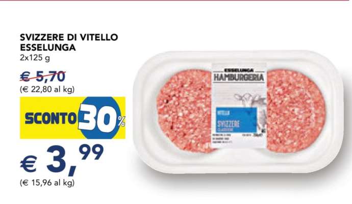 SVIZZERE DI VITELLO ESSELUNGA