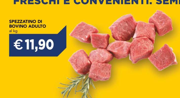 Spezzatino di bovino adulto