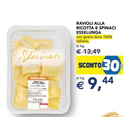 Ravioli alla Ricotta e Spinaci Esselunga