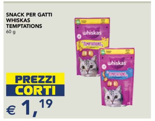 SNACK PER GATTI WHISKAS TEMPTATIONS