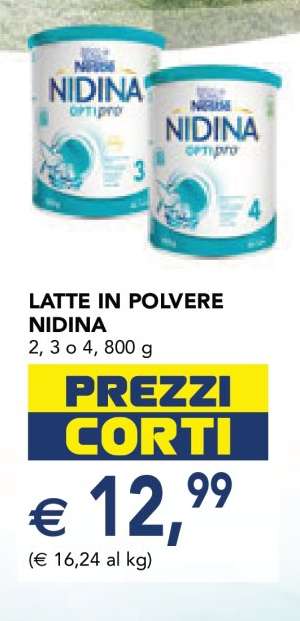 LATTE IN POLVERE NIDINA