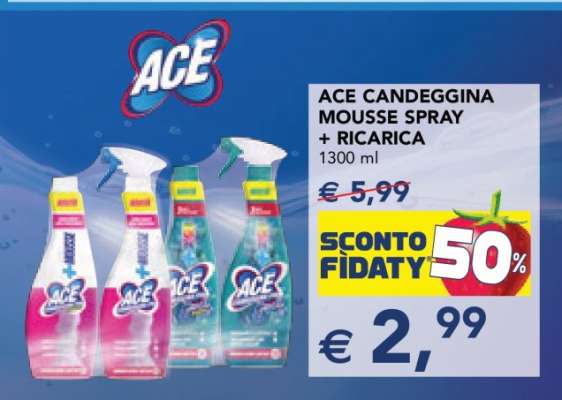 ACE CANDEGGINA MOUSSE SPRAY + RICARICA
