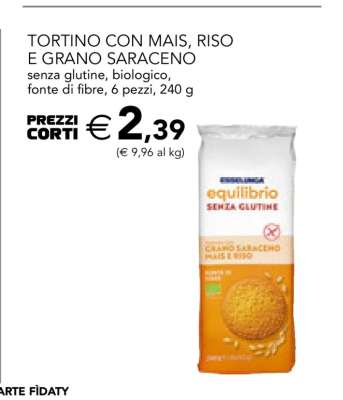 TORTINO CON MAIS, RISO E GRANO SARACENO
