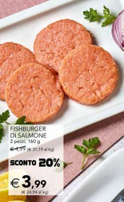 Fishburger di Salmone
