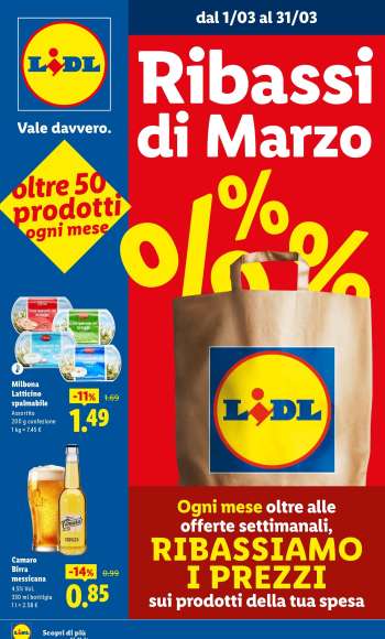 Volantino Lidl - 1/3/2026 - 31/3/2026.