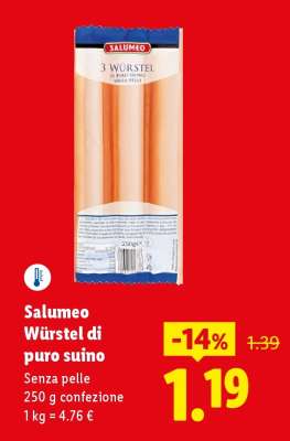 Salumeo Würstel di puro suino