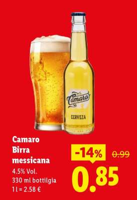 Camaro Birra messicana