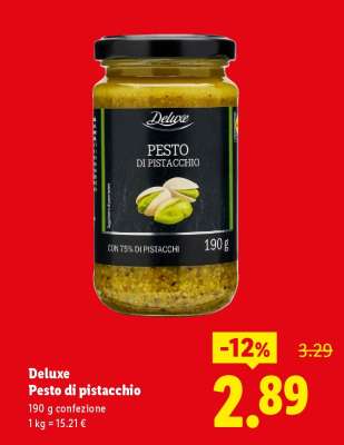 Deluxe Pesto di pistacchio