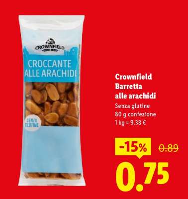 Crownfield Barretta alle arachidi