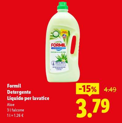 Formil Detergente Liquido per lavatrice