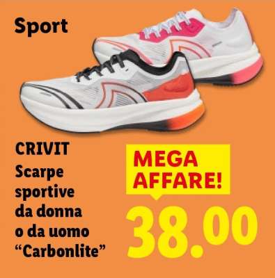 CRIVIT Scarpe sportive da donna o da uomo “Carbonlite”