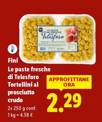 Fini Le Paste Fresche di Telesforo Tortellini al prosciutto crudo