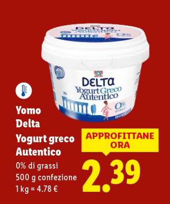 YOMO Delta Yogurt Greco Autentico