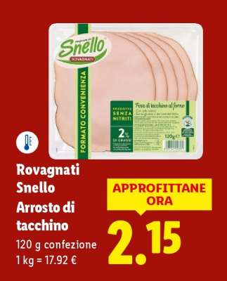 Rovagnati Snello Arrosto di tacchino