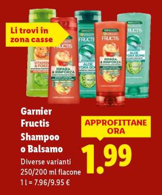 Garnier Fructis Shampoo o balsamo