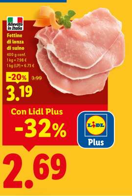 Fettine di lonza di suino