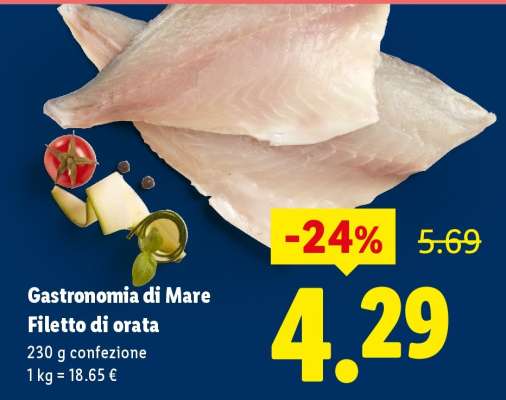 Gastronomia di Mare Filetto di orata