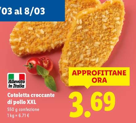 Cotoletta croccante di pollo XXL