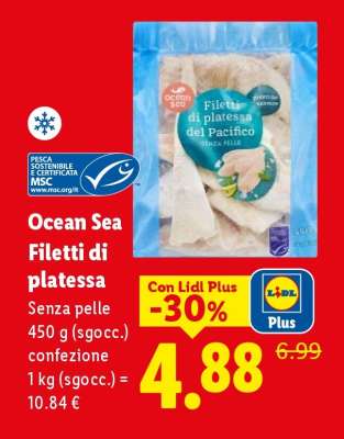 Ocean Sea Filetti di platessa
