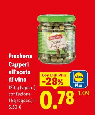 Freshona Capperi all'aceto di vino