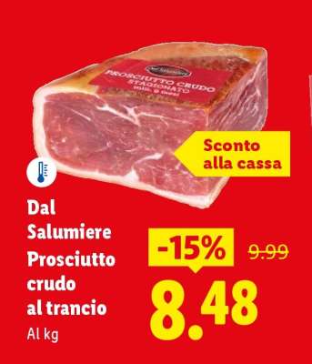 Dal Salumiere Prosciutto crudo al trancio