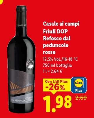 Casale ai Campi Friuli DOP Refosco dal peduncolo rosso