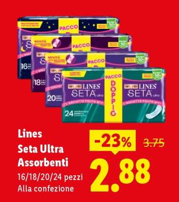 LINES SETA ULTRA  ASSORBENTI