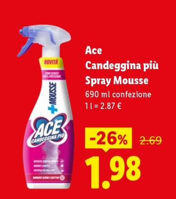 Ace Candeggina più Spray Mousse