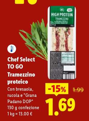 Chef Select To Go Tramezzino proteico
