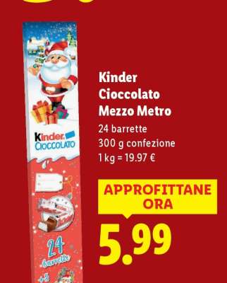 Kinder Cioccolato mezzo metro