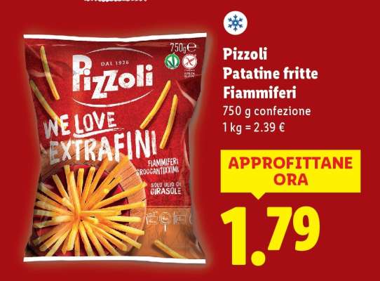 Pizzoli Patatine fritte Fiammiferi