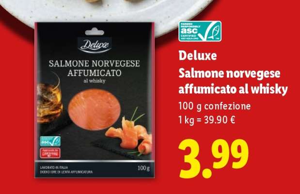Deluxe Salmone norvegese affumicato al whisky