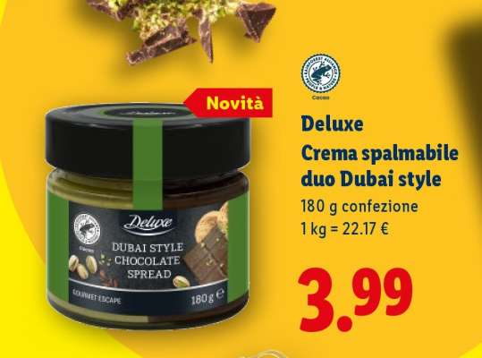 Deluxe Crema spalmabile duo Dubai style