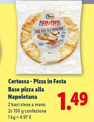 Certossa - Pizza in Festa Base pizza alla Napoletana