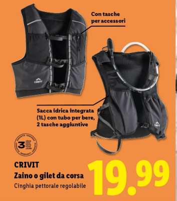 CRIVIT Zaino o gilet da corsa