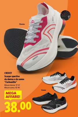 CRIVIT Scarpe sportive da donna o da uomo “Carbonlite”