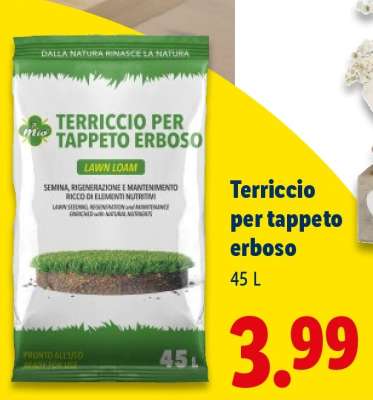 Terriccio per tappeto erboso