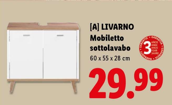 LIVARNO Mobiletto sottolavabo
