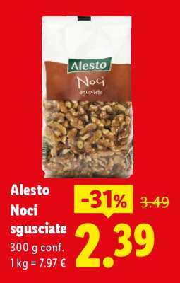 Alesto Noci sgusciate