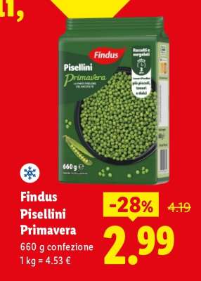 Findus Pisellini Primavera