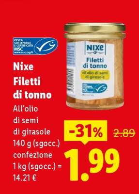 Nixe Filetti di tonno