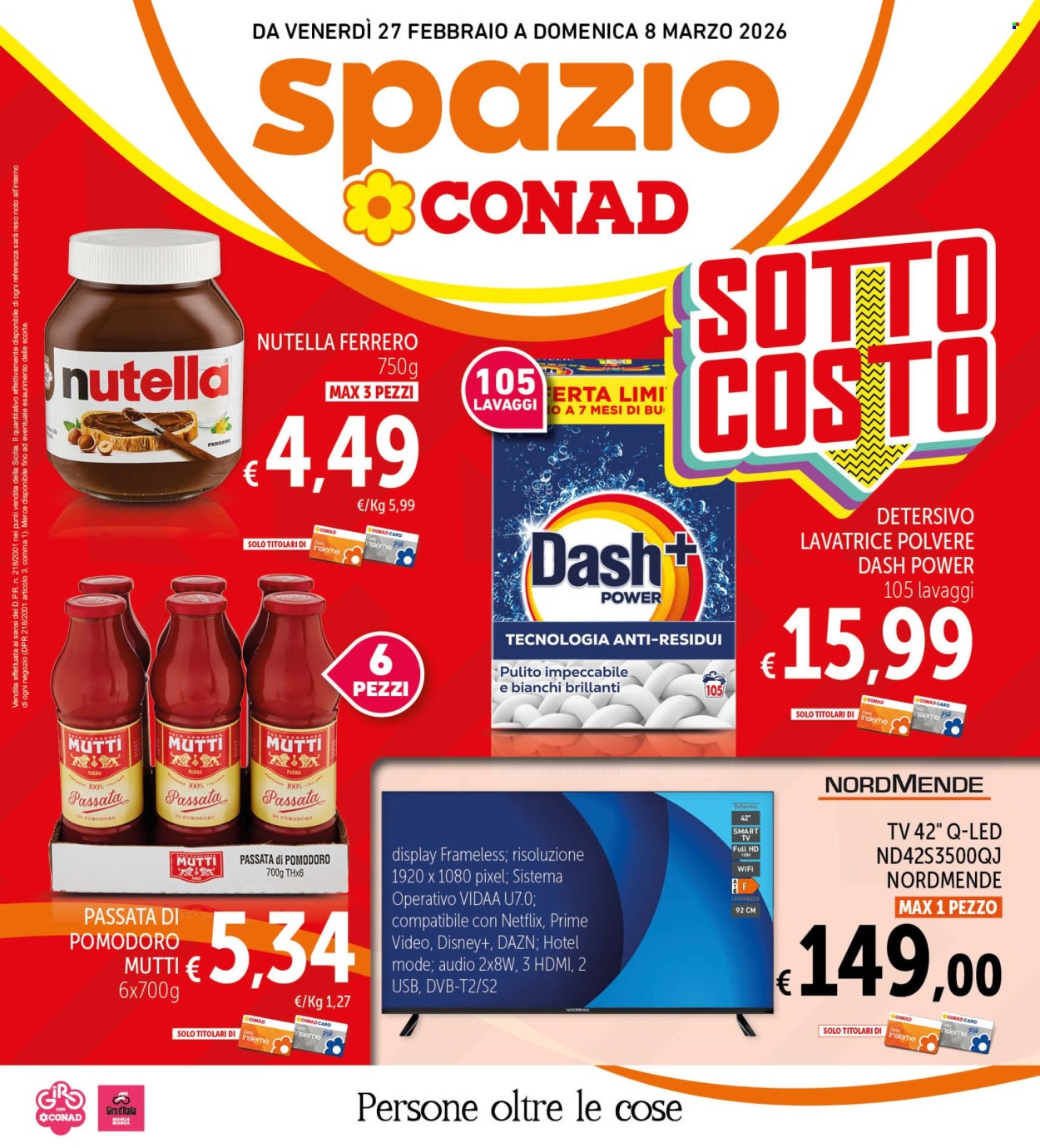 Volantino Spazio Conad - 27/2/2026 - 8/3/2026. Pagina 1