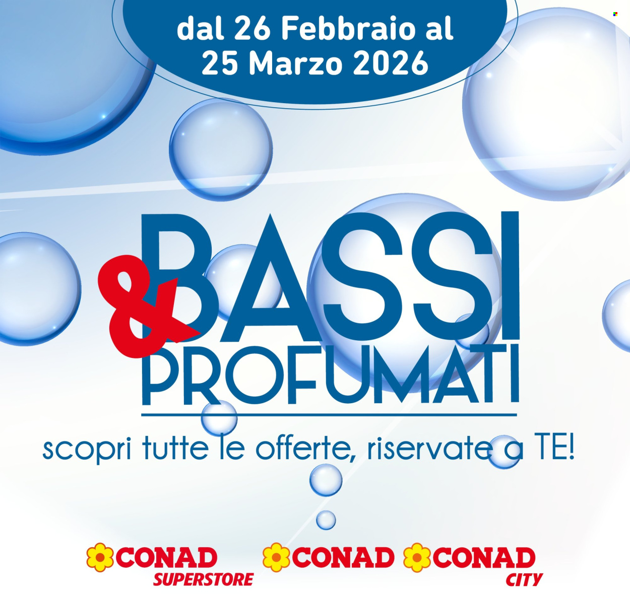 Volantino Conad - 26/2/2026 - 25/3/2026. Pagina 1