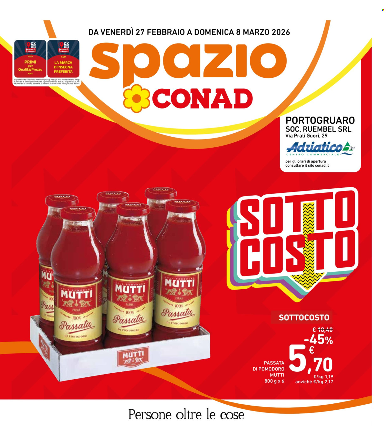 Volantino Spazio Conad - 27/2/2026 - 8/3/2026. Pagina 1